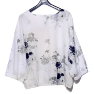 Women’s Blouse Purple Green White XL